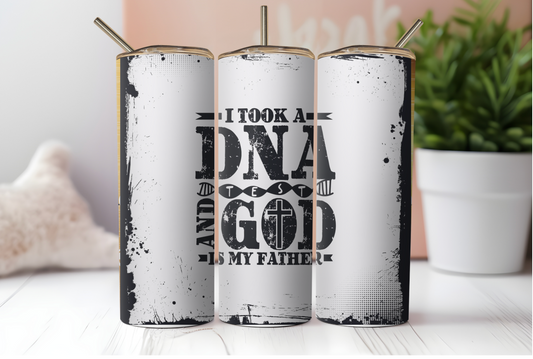 "Divine DNA" 20oz Stainless Steel Tumbler: Celebrate Your Spiritual Heritage