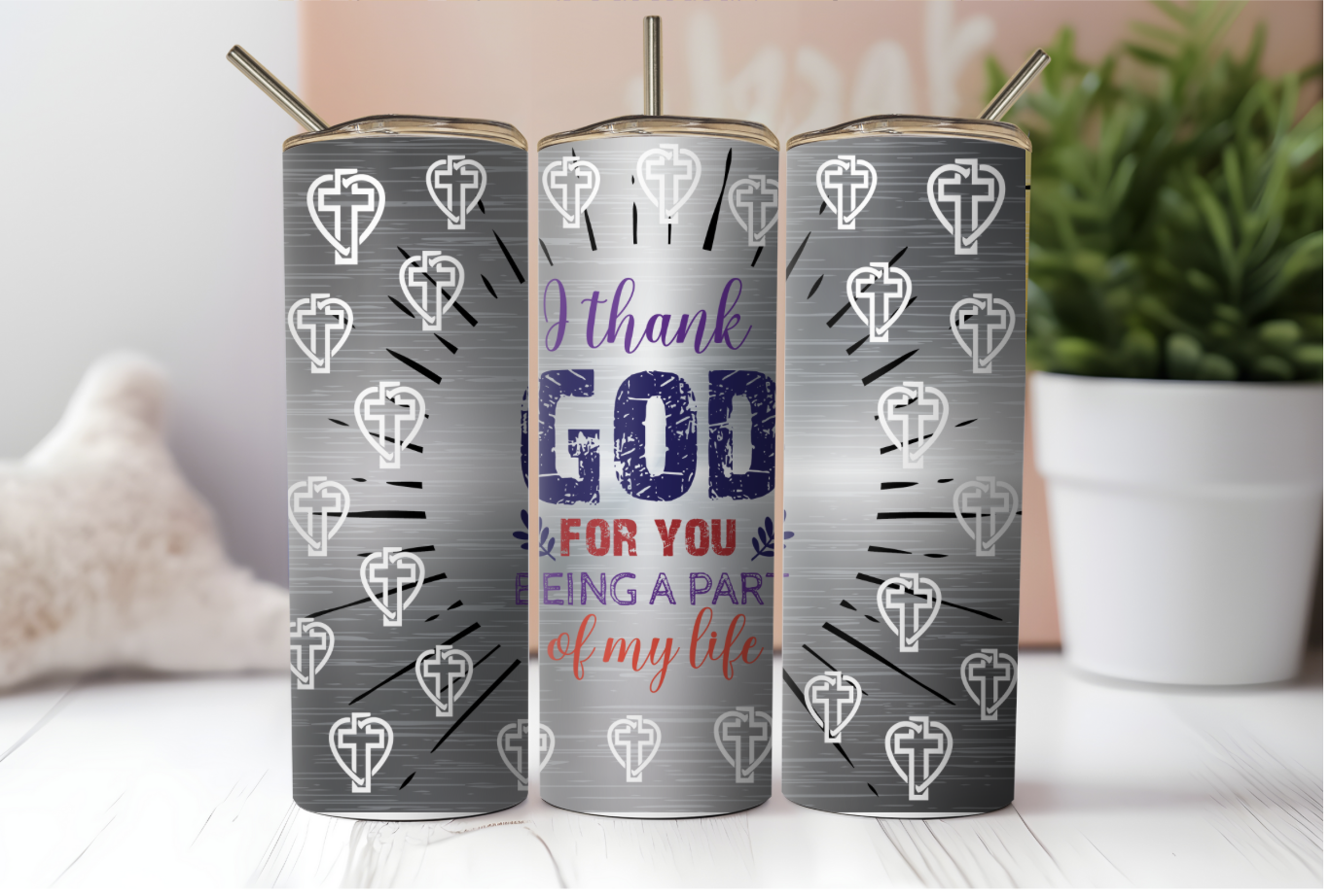 "Gratitude" 20oz Stainless Steel Tumbler: A Tribute to Treasured Bonds