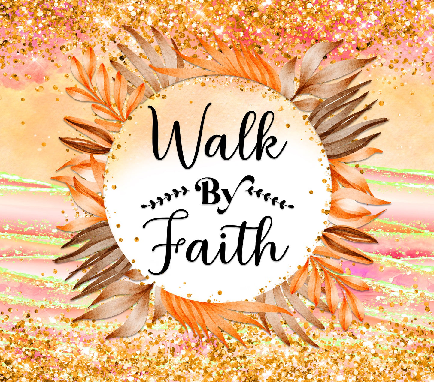 "WALK" 20oz Stainless Steel Tumbler: Embrace the Journey of Faith